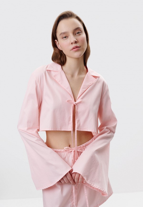 Рубашка домашняя Lovegoods MINI COTTON SHIRT PINK