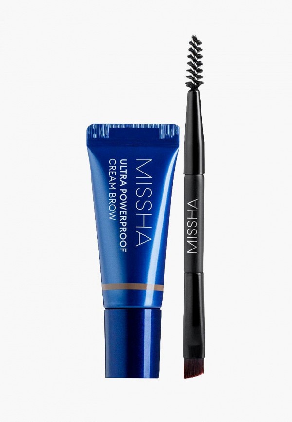 

Тушь для бровей Missha, Коричневый, Ultra PowerProof Cream Brow Dark Brown, 6 г
