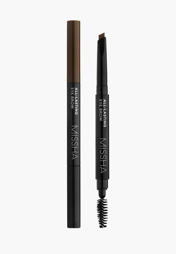 

Карандаш для бровей Missha, Коричневый, All Lasting Eye Brow Dark Brown, 0.2 г