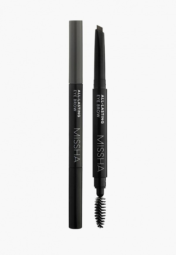 

Карандаш для бровей Missha, Серый, All Lasting Eye Brow Gray Brown, 0.2 г