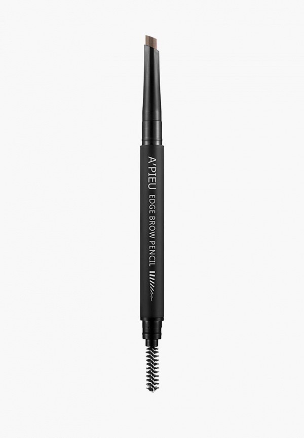 

Карандаш для бровей Apieu, Коричневый, Edge Brow Pencil средне-коричневый, 0.35 г