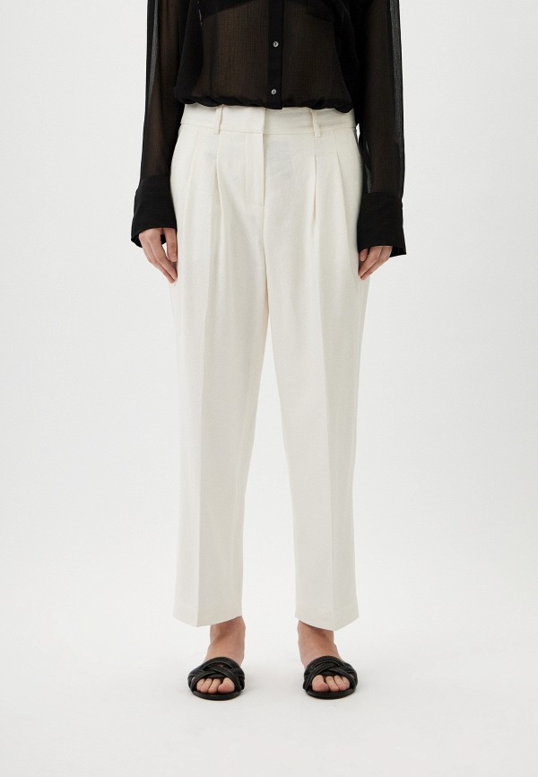 

Брюки Michael Michael Kors, Белый, PLEATED ANKLE PANT