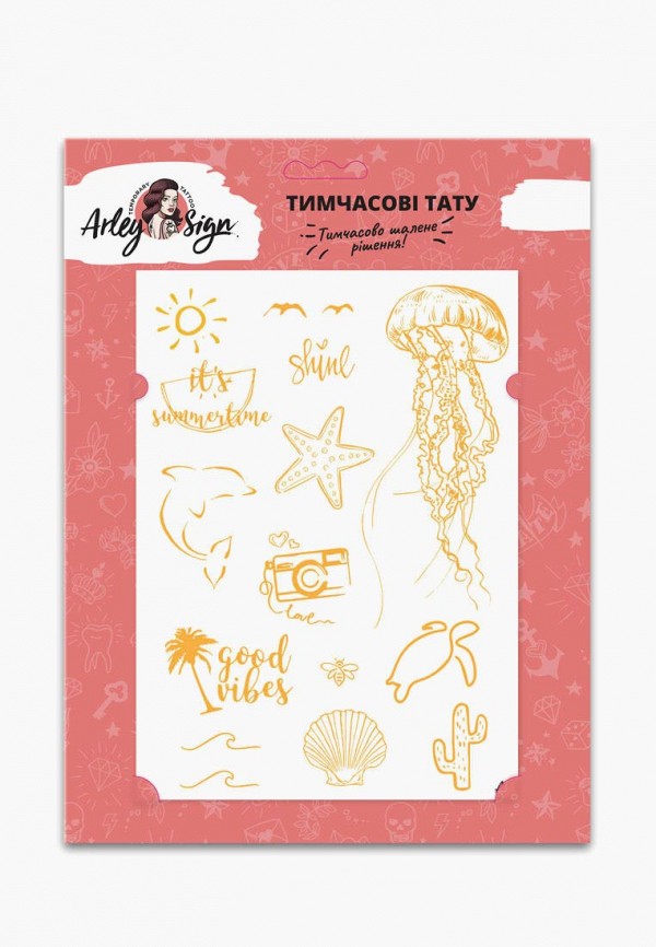 

Временная татуировка Arley Sign, Золотой, Arley Sign MP002XW14IHU
