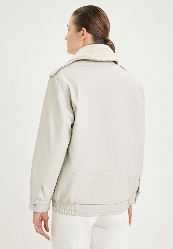 фото Куртка кожаная утепленная zarina