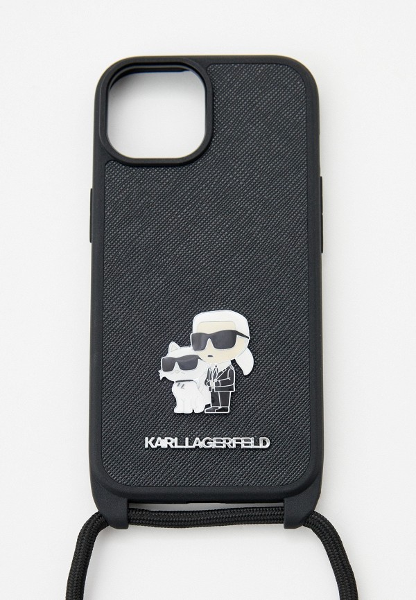 

Чехол для iPhone Karl Lagerfeld, Черный, 15, кросс-боди