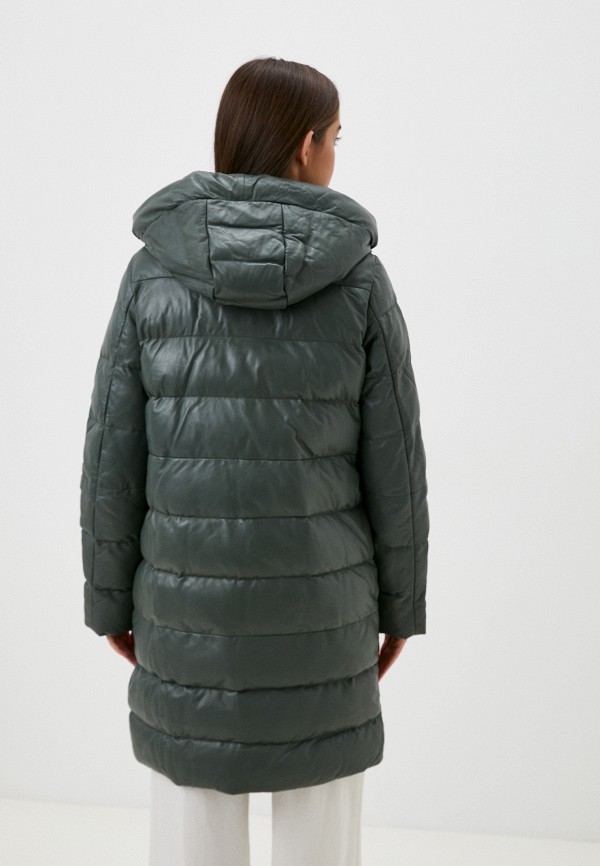 фото Куртка кожаная утепленная снежная королева