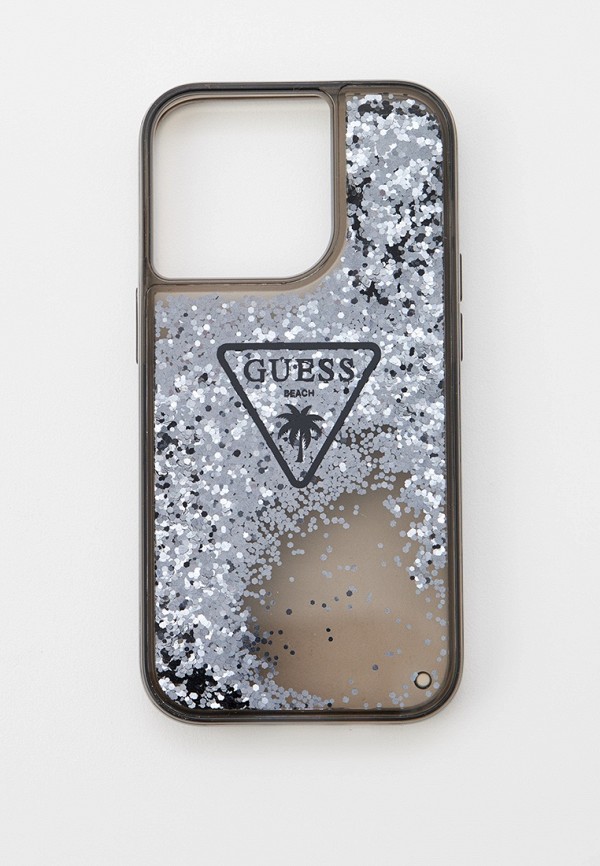 

Чехол для iPhone Guess, Серый, 14 Pro, с жидкими блестками