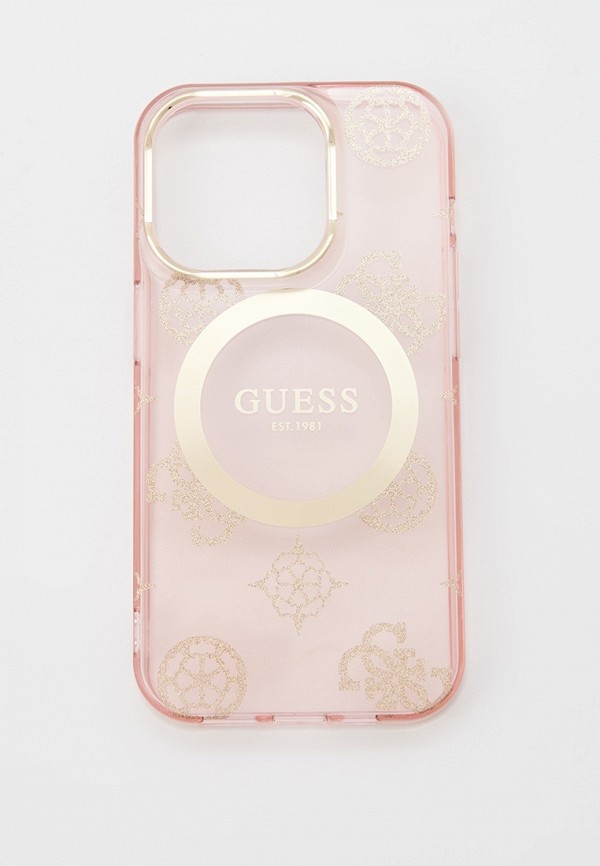 

Чехол для iPhone Guess, Розовый, 14 Pro, с MagSafe