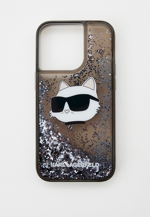 

Чехол для iPhone Karl Lagerfeld, Черный, 14 Pro, с жидкими блестками