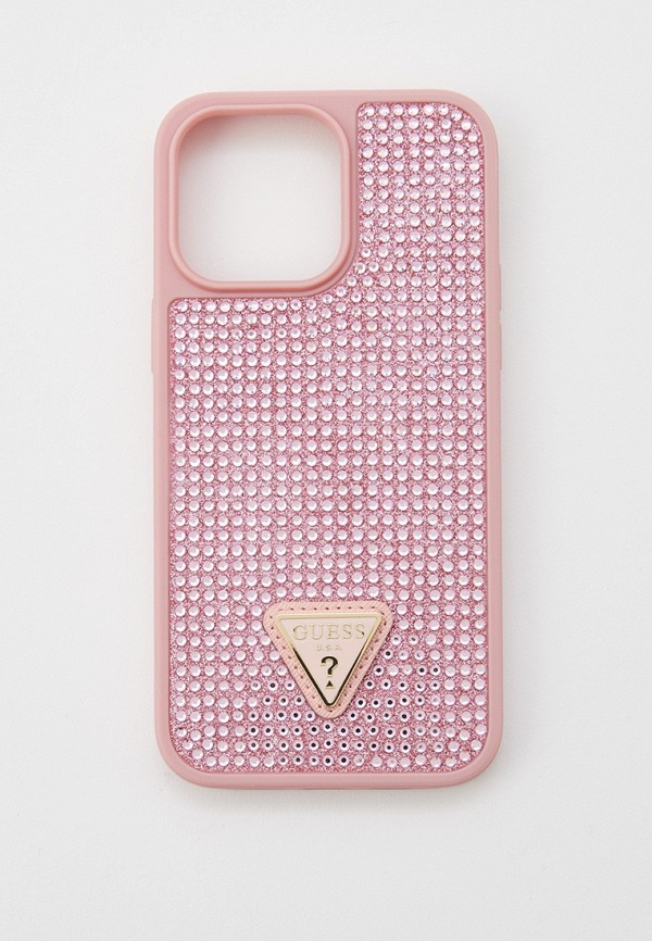 

Чехол для iPhone Guess, Розовый, 14 Pro Max, со стразами