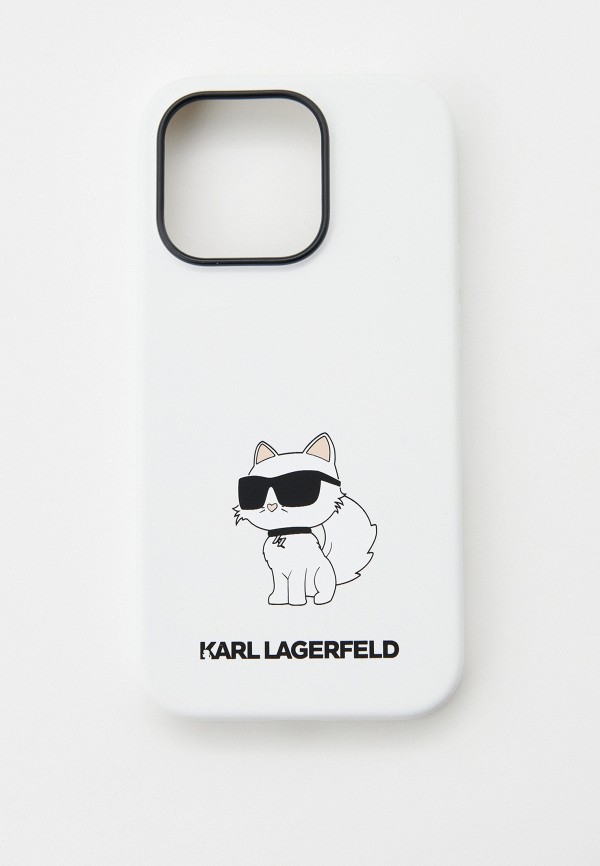 Чехол для iPhone Karl Lagerfeld 14 Pro, силиконовый полупрозрачный дизайнерский силиконовый чехол для айфон 14 про iphone 14 pro лисенок