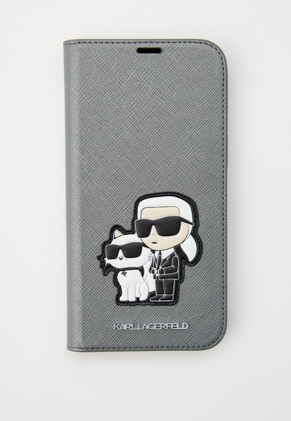 Чехол для iPhone Karl Lagerfeld серого цвета