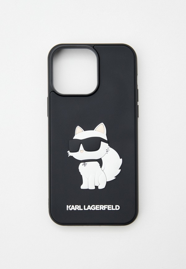 

Чехол для iPhone Karl Lagerfeld, Черный, 14 Pro Max, 3D Rubber