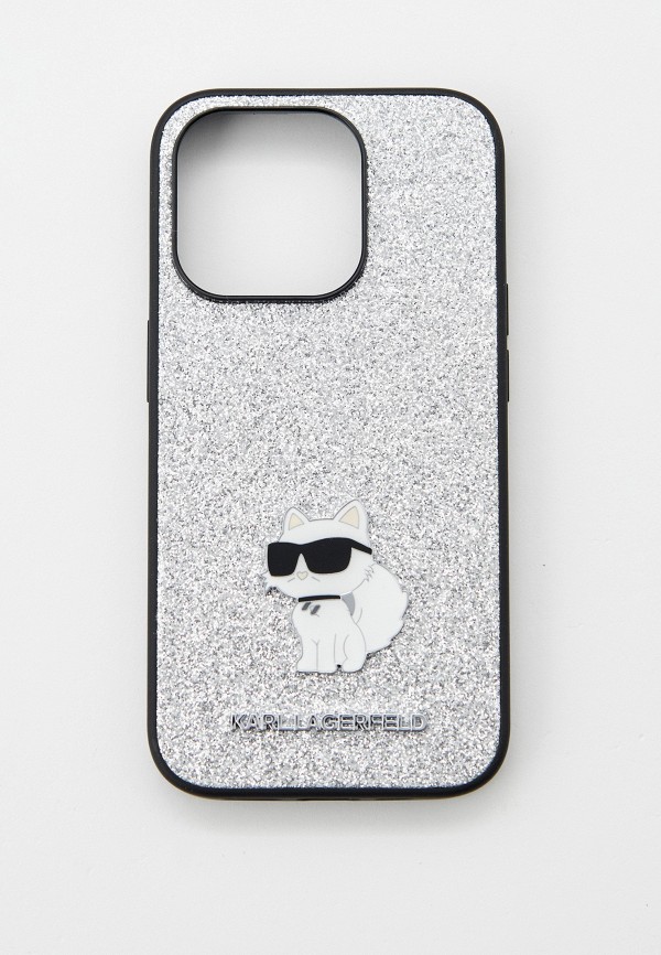 

Чехол для iPhone Karl Lagerfeld, Серебряный, 15 Pro