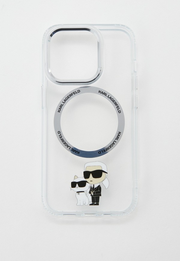 

Чехол для iPhone Karl Lagerfeld, Прозрачный, 15 Pro, с MagSafe