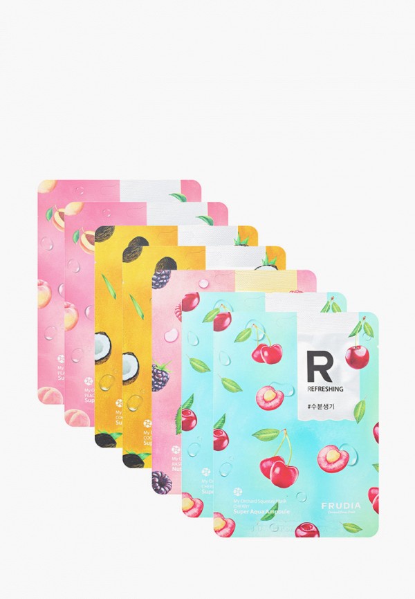 

Набор масок для лица Frudia, Прозрачный, «Люби себя по-корейски», 20 мл