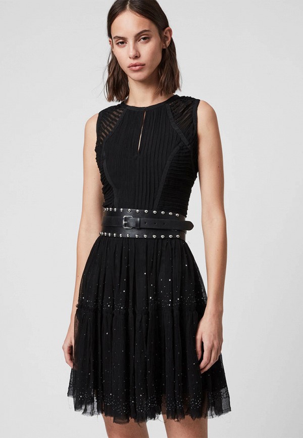 

Платье AllSaints, Черный, ROCHI EMBELLISHED DR