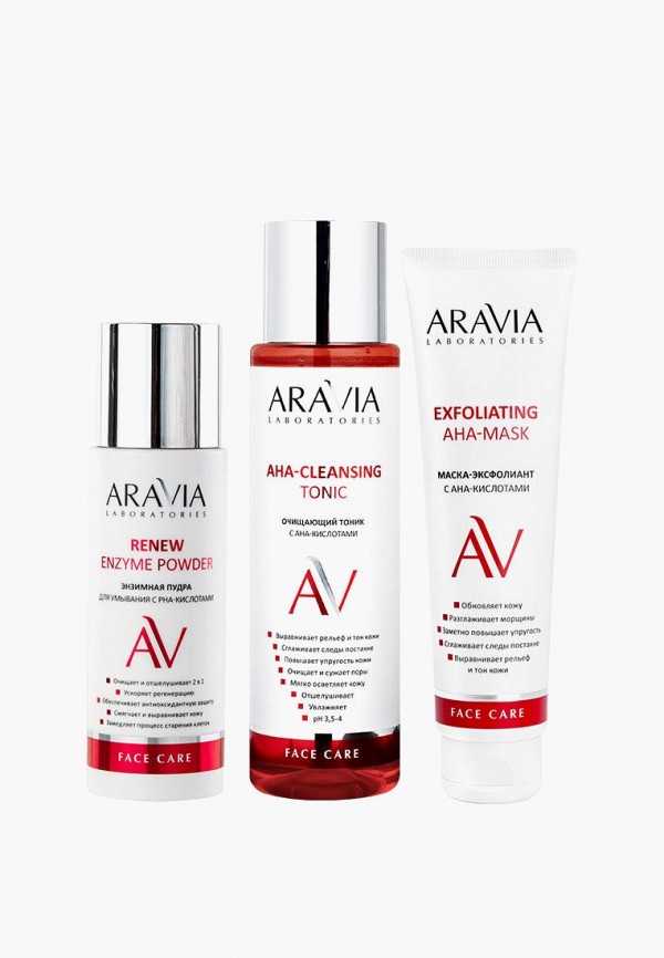 Набор для ухода за лицом Aravia Professional для обновления кожи с кислотами Renew Skin aravia professional набор для шугаринга
