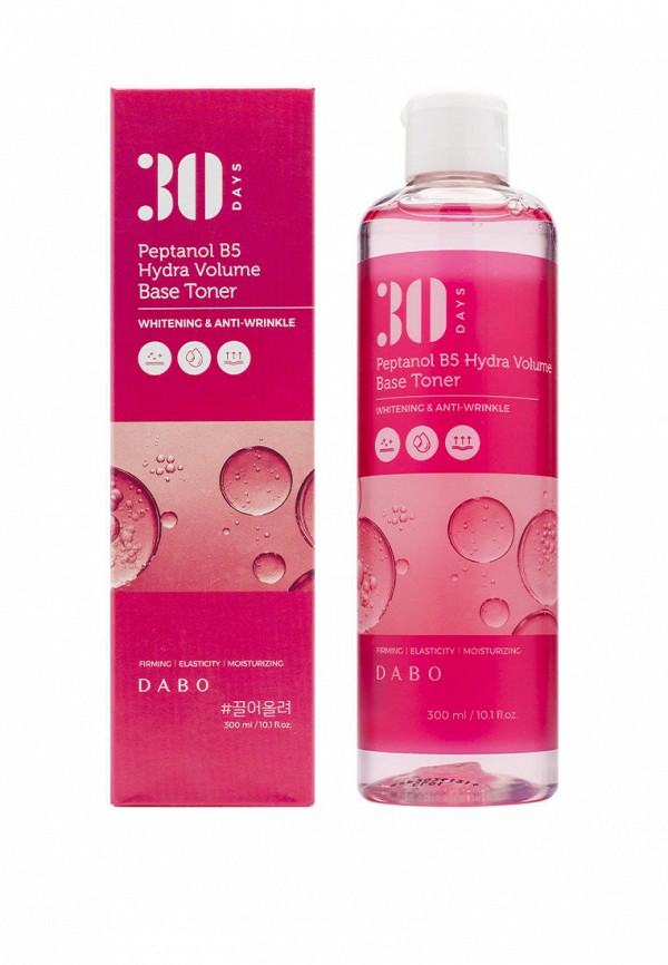 Тонер для лица Dabo Укрепляющий с пептидами и витамином B5, 300 мл увлажняющий тонер для лица dabo collagen