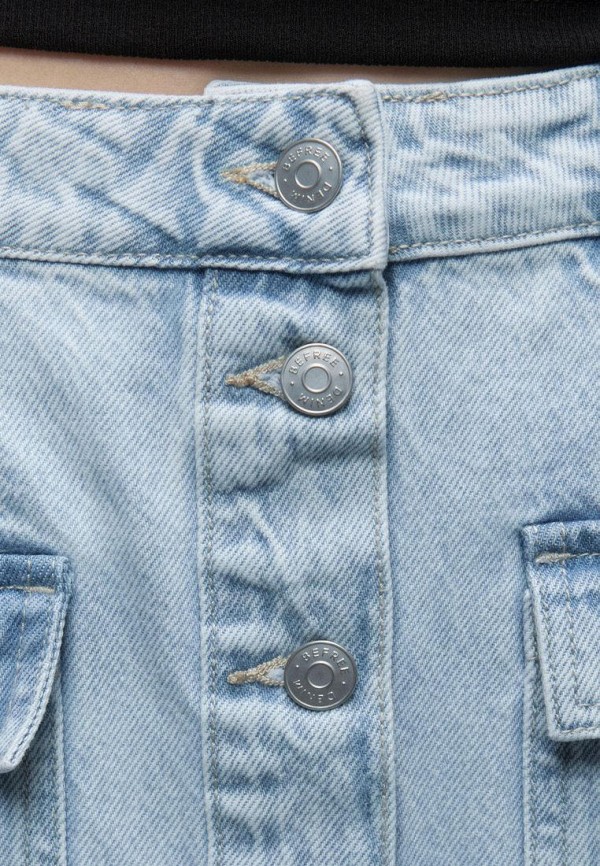 Юбка джинсовая Befree цвет Голубой  Фото 6