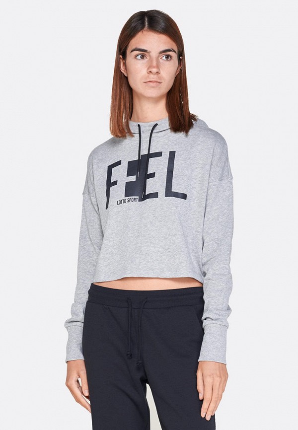 

Худи Lotto, FEEL-FIT II SWEAT MEL HD CO W, Серый