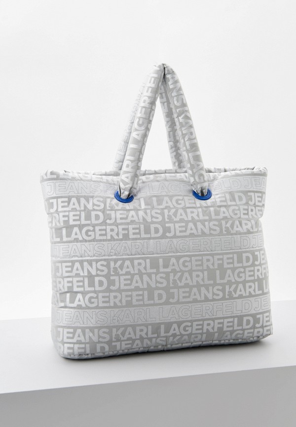 Сумка Karl Lagerfeld Jeans серебряный, размер 00, фото 2