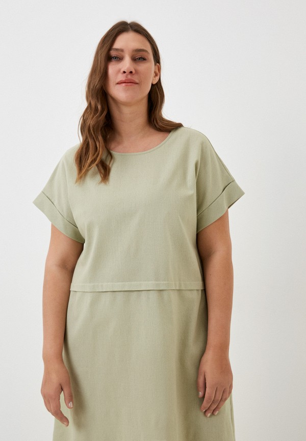 Платье Days зеленый, размер 46, фото 2