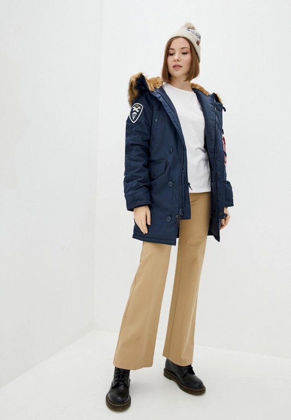 

Парка Alpha Industries, Синий, Alpha Industries MP002XW159YL