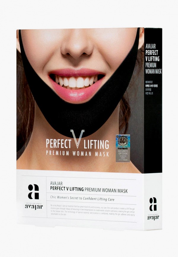 

Набор масок для лица Avajar, Черный, Лифтинговых (черных), Perfect V lifting premium woman black mask, 5 шт.