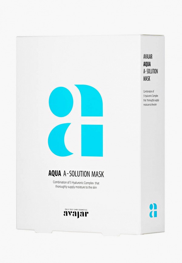 

Набор масок для лица Avajar, Белый, Тканевых увлажняющих, Aqua A-Solution Mask, 10 шт.