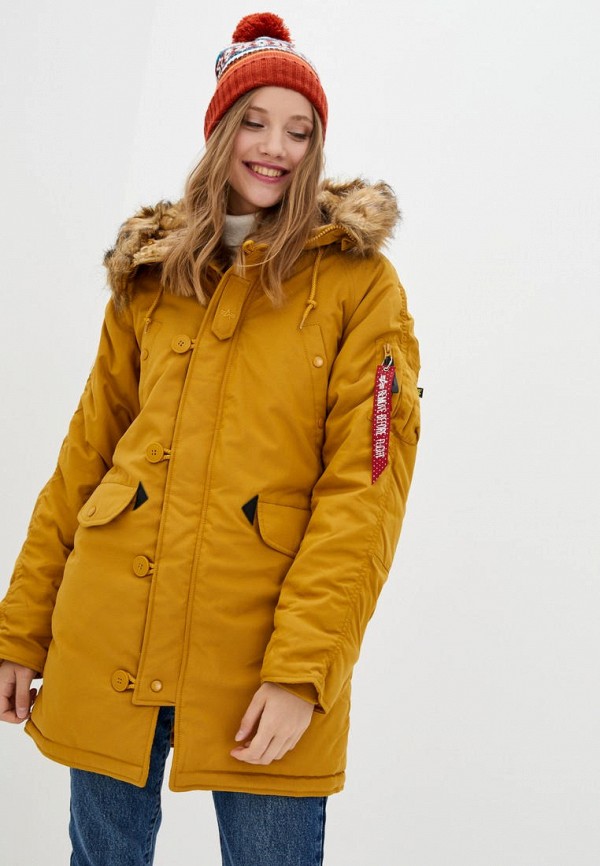 

Парка Alpha Industries, Желтый, Alt W
