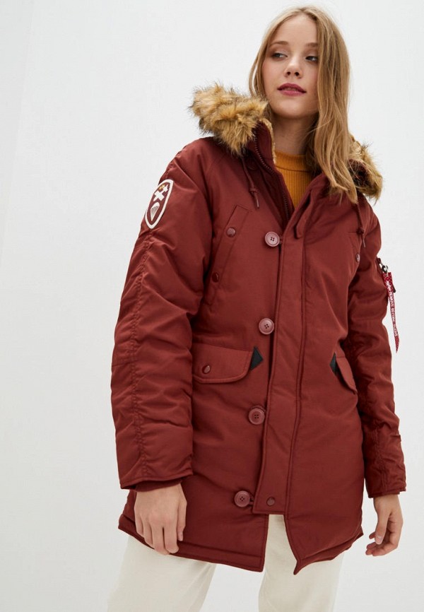 

Парка Alpha Industries, Красный, Alt W