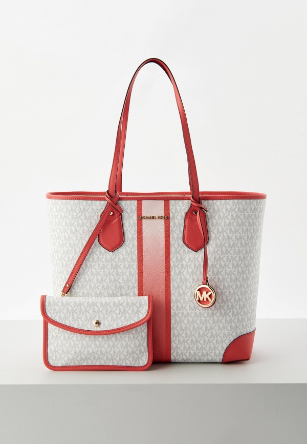 

Сумка, кошелек и брелок Michael Michael Kors, Белый