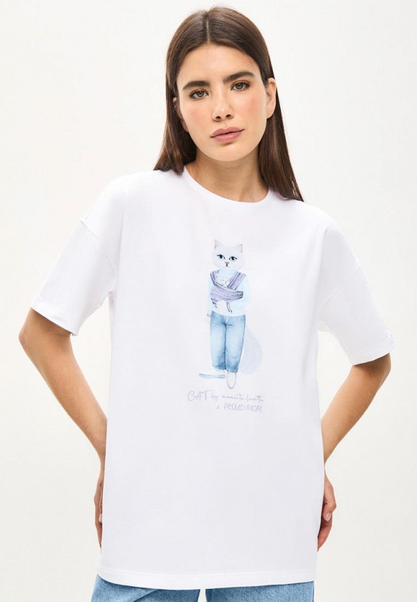 

Футболка Manii'ta Lacitta, Белый, Кот