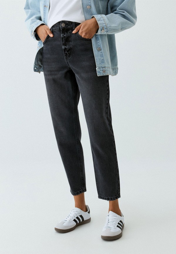 

Джинсы Sela, Серый, MOM FIT 404