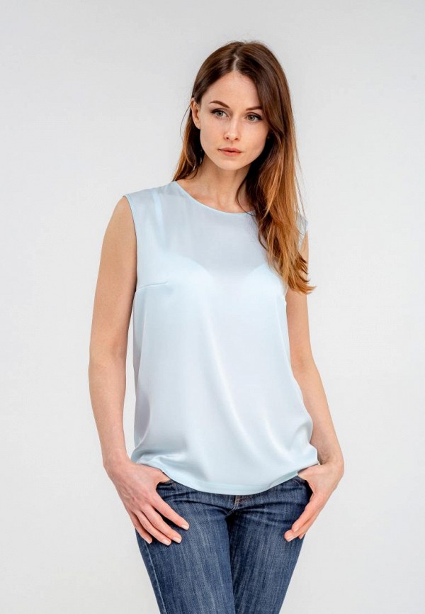 

Блуза DressInJoy by Lipashova & Malko, DressInJoy by Lipashova & Malko MP002XW15K2E, Голубой
