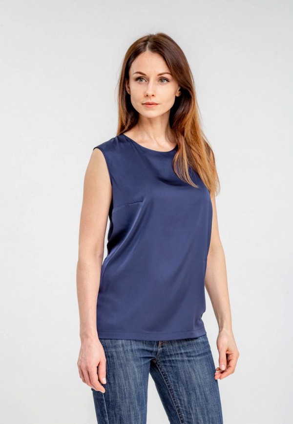 

Блуза DressInJoy by Lipashova & Malko, Синий