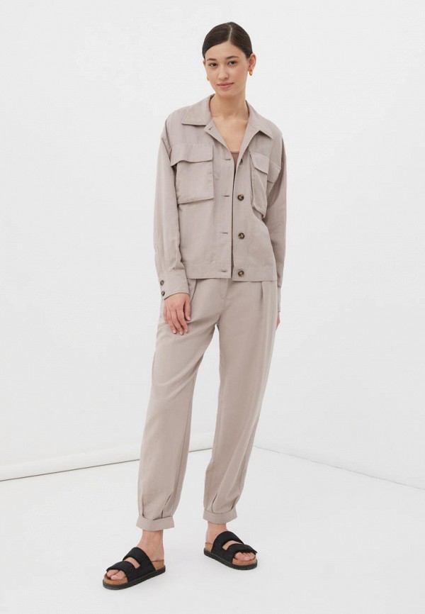 Жакет Finn Flare коричневый, размер 50, фото 2