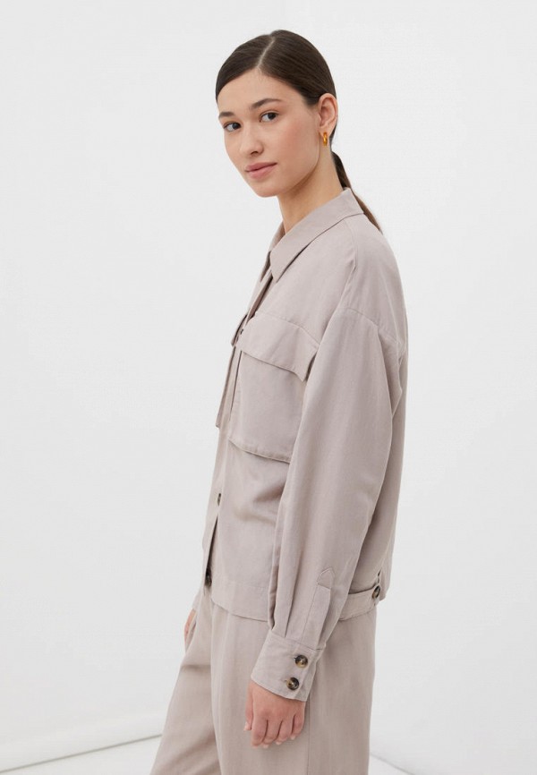 Жакет Finn Flare коричневый, размер 50, фото 4