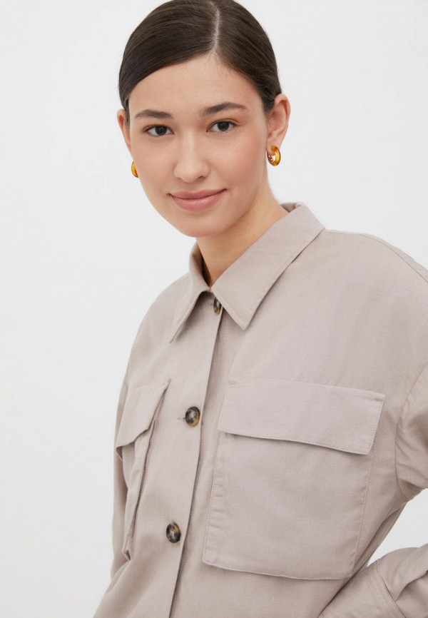 Жакет Finn Flare коричневый, размер 50, фото 5