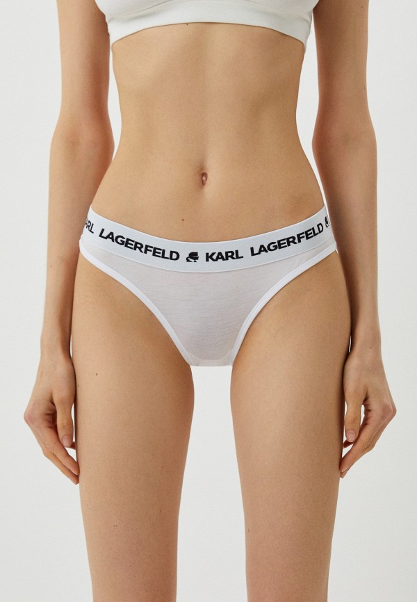 Трусы Karl Lagerfeld белого цвета