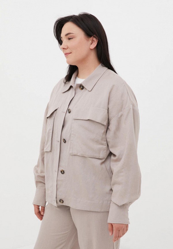 Жакет Finn Flare бежевый, размер 58, фото 4