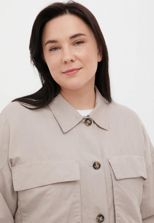 Жакет Finn Flare бежевый, размер 58, фото 5