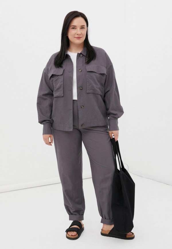 Жакет Finn Flare серый, размер 62, фото 2