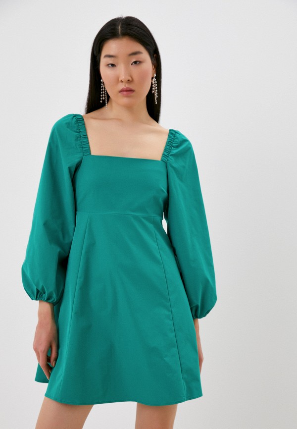 Платье Befree зеленый  MP002XW15S6Q