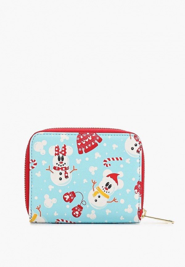 Кошелек Loungefly Disney Seasonal Snowman Minnie Mickey AOP Zip Around Wallet WDWA1785 кошелек loungefly