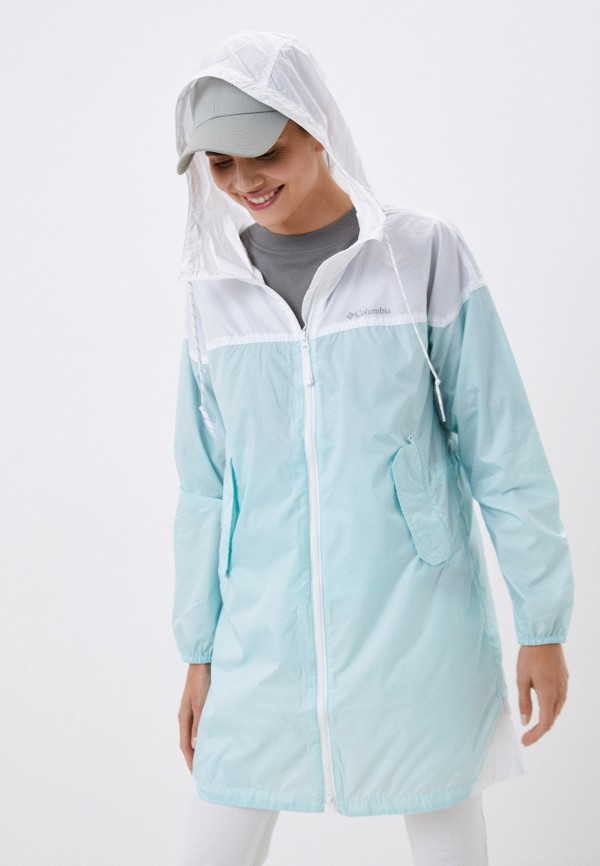 

Куртка Columbia, Бирюзовый, Flash Challenger™ Long Windbreaker