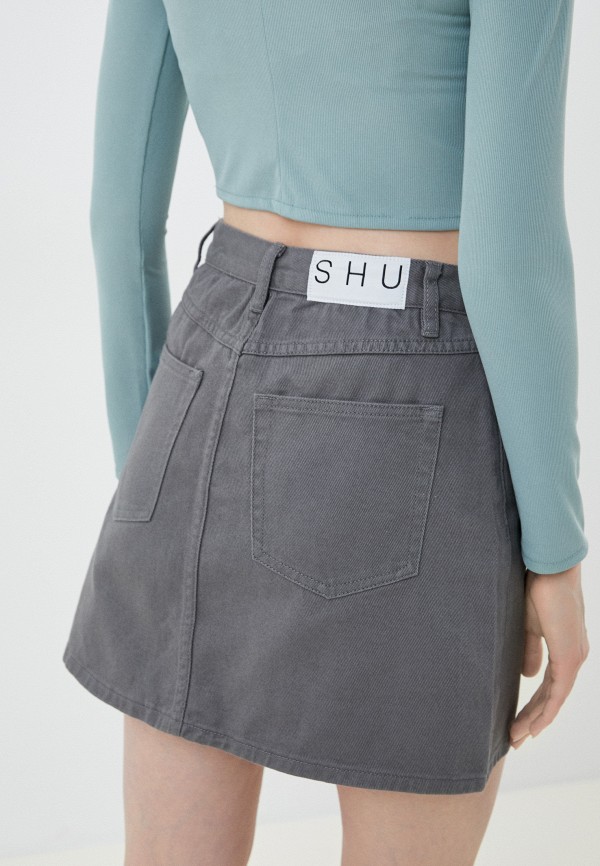 фото Юбка джинсовая shu
