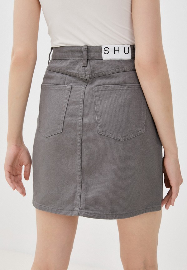 фото Юбка джинсовая shu