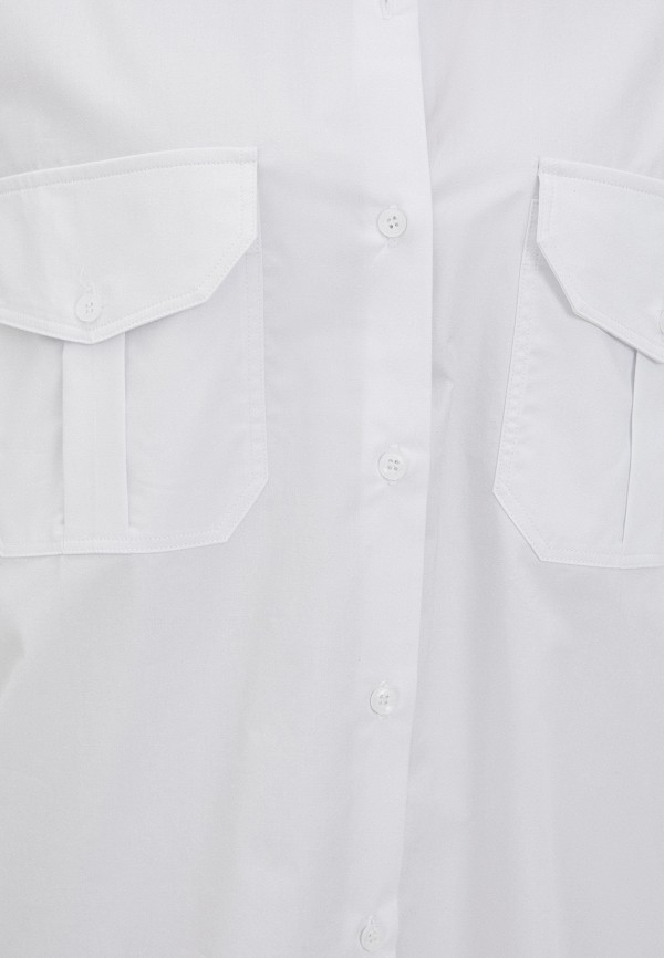 Рубашка Plain цвет белый  Фото 4